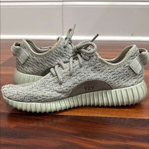 Adidas Yeezy Boost 350 Gray Knit Sneakers Men’s Size 7